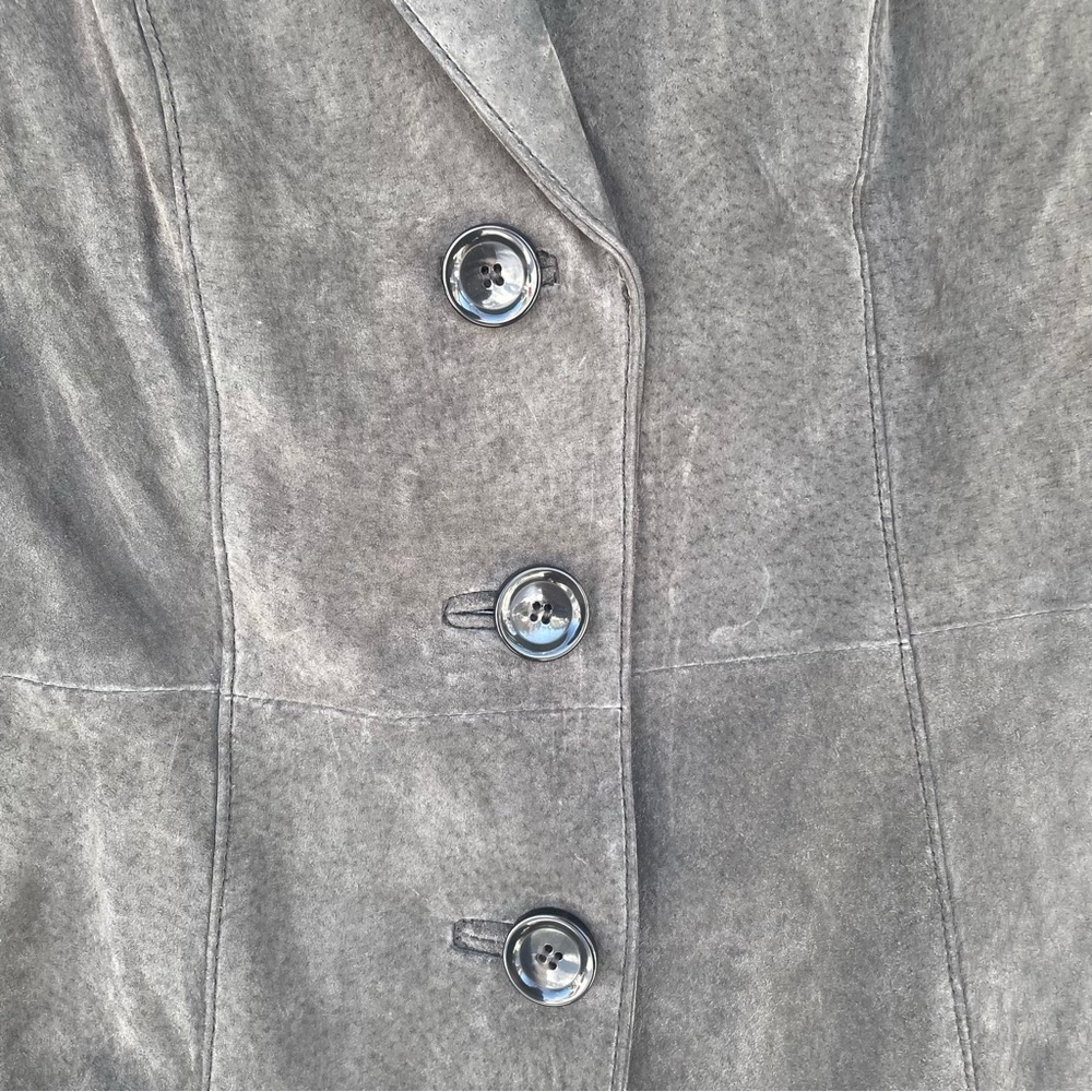100% Suede Geneology Fashion DNA Jacket Size Medium - Picture 2 of 8